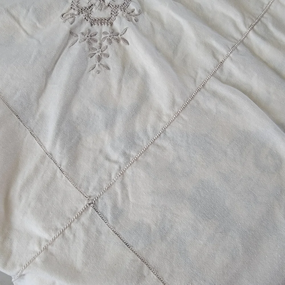 Maderia Style Cutwork Embroidery Tablecloth
